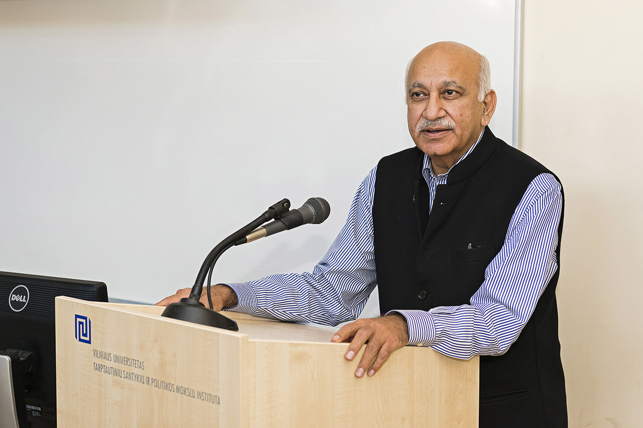 Indijos užsienio reikalų ministro M. J. Akbar paskaita “India: Pivotal Power of Asia”