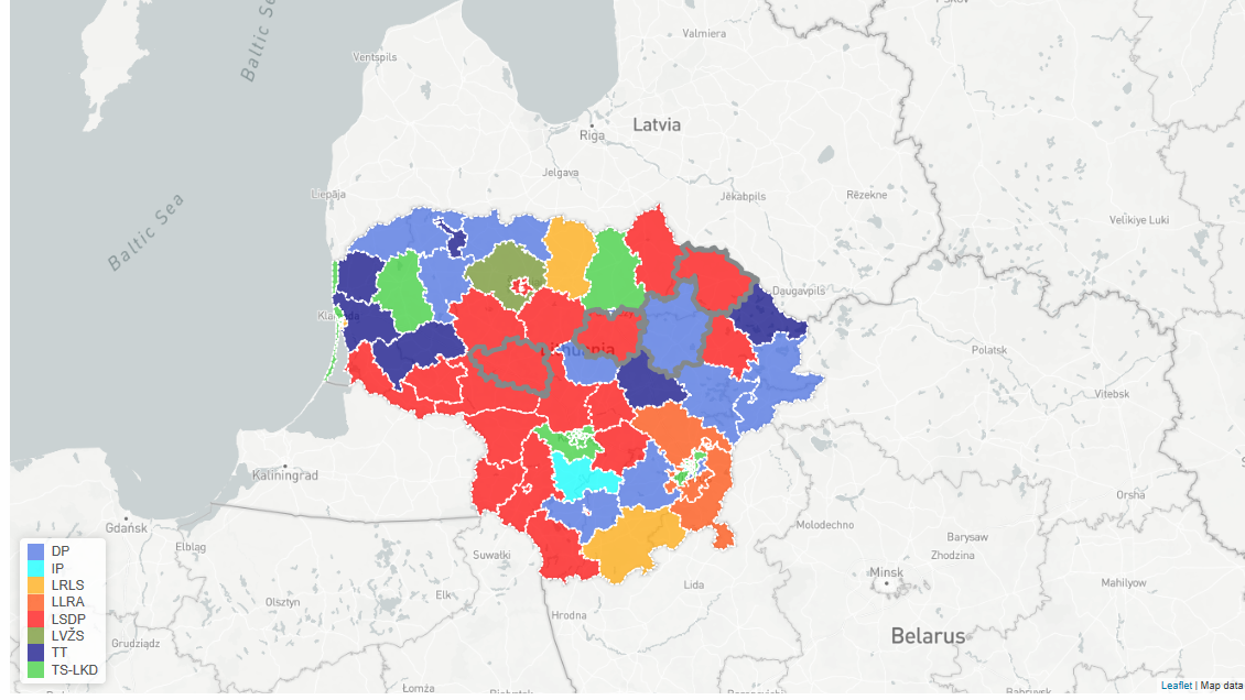 Lietuvos rinkimų istorija – žemėlapiuose ir grafikuose