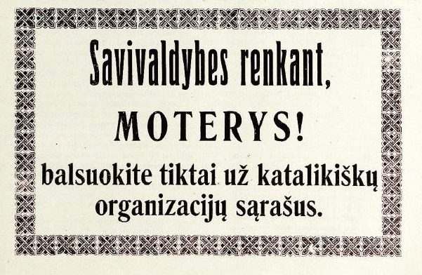 #AtkurtaiLietuvai100: M. Šveikauskytė. Į Lietuvos moteris