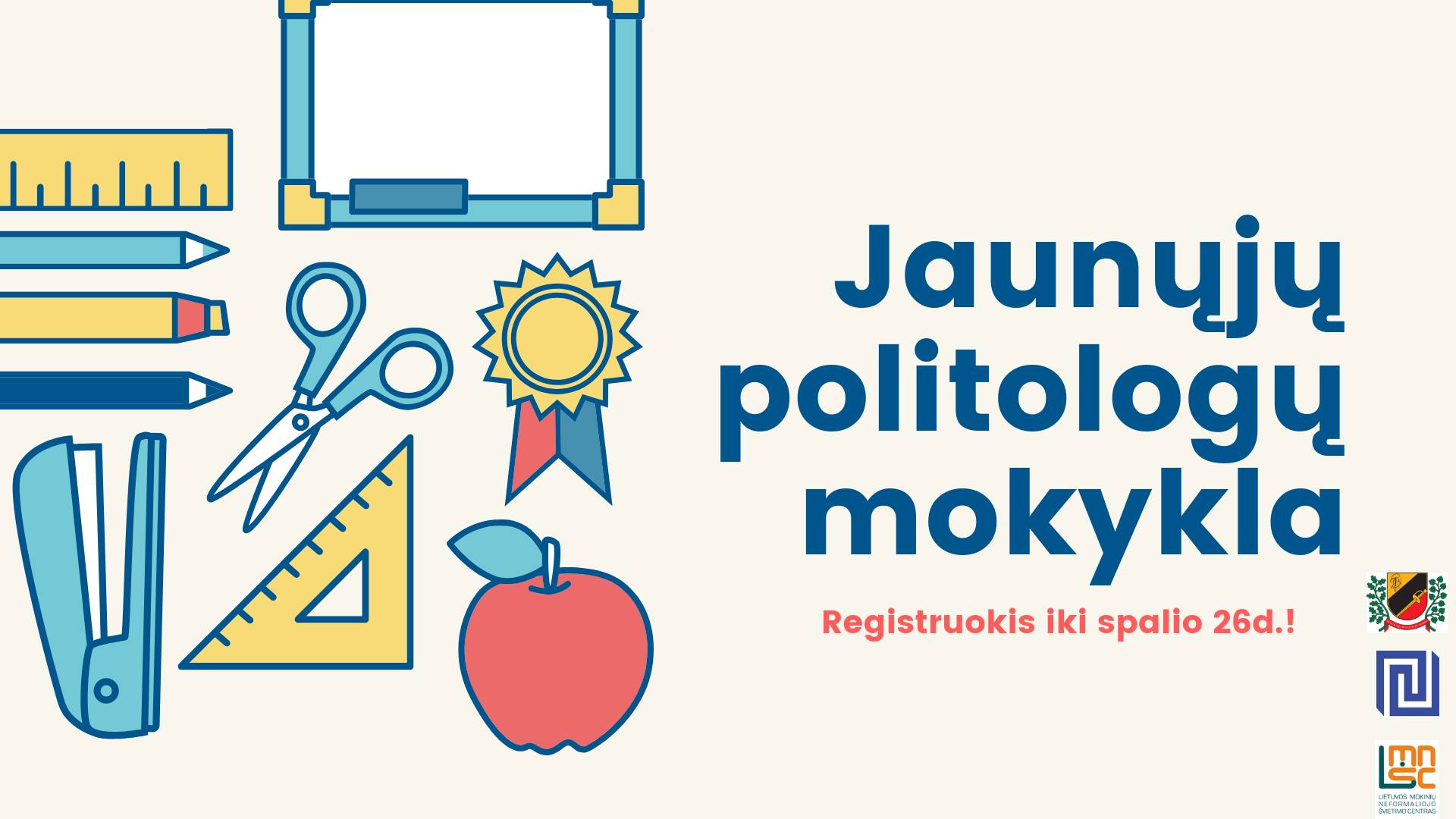 Registracija į Jaunųjų politologų mokyklą