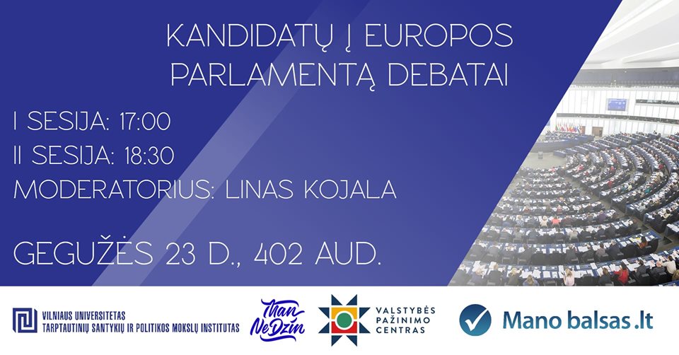 Kandidatų į Europos Parlamentą debatai