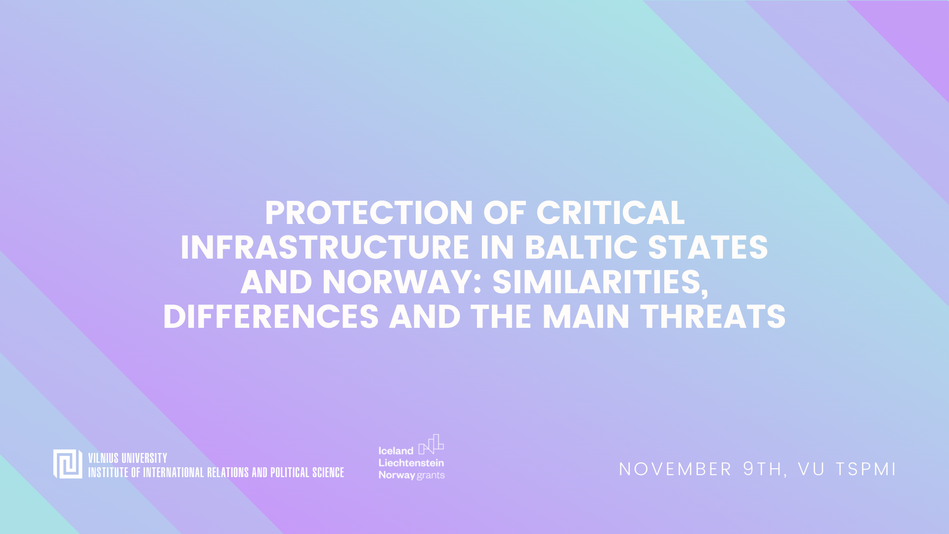 Protection of critical infrastructure in Baltic states and Norway