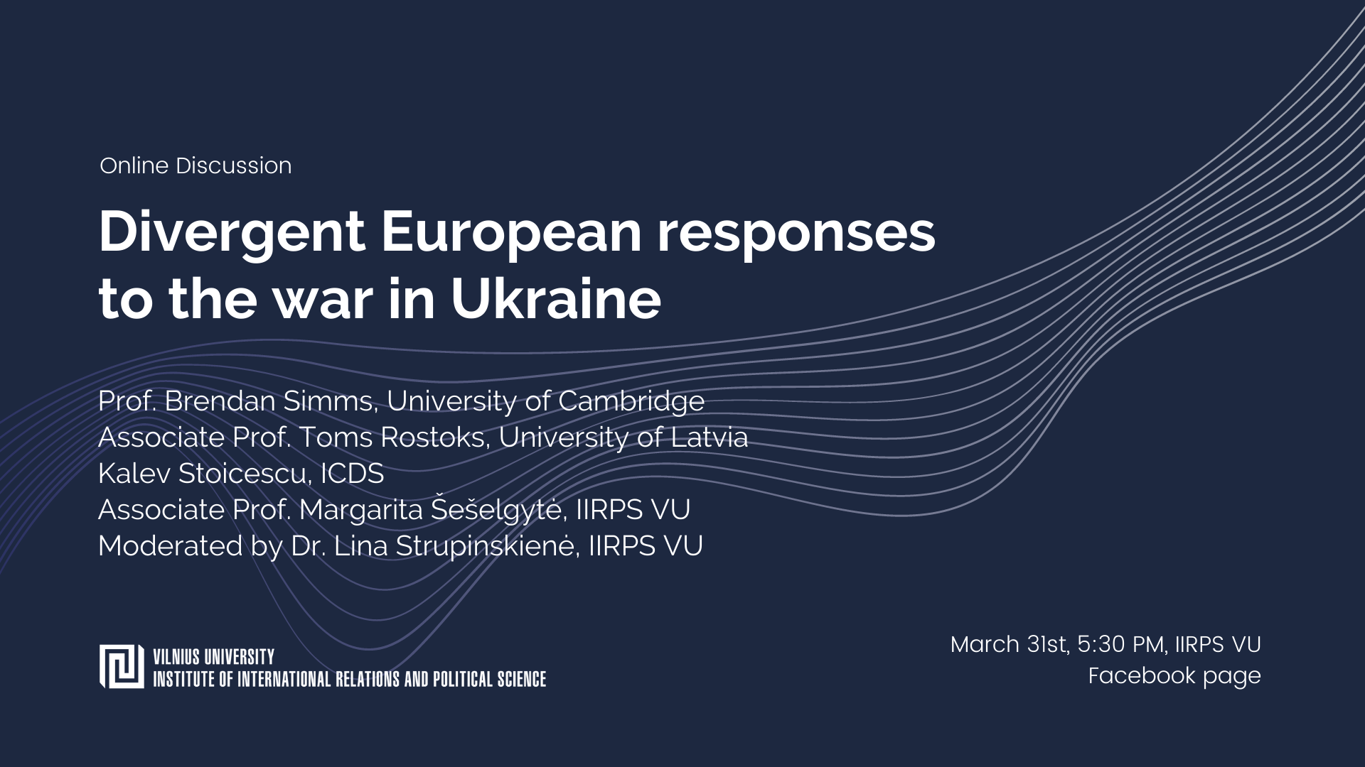 Online discussion “Divergent European responses to the war in Ukraine”