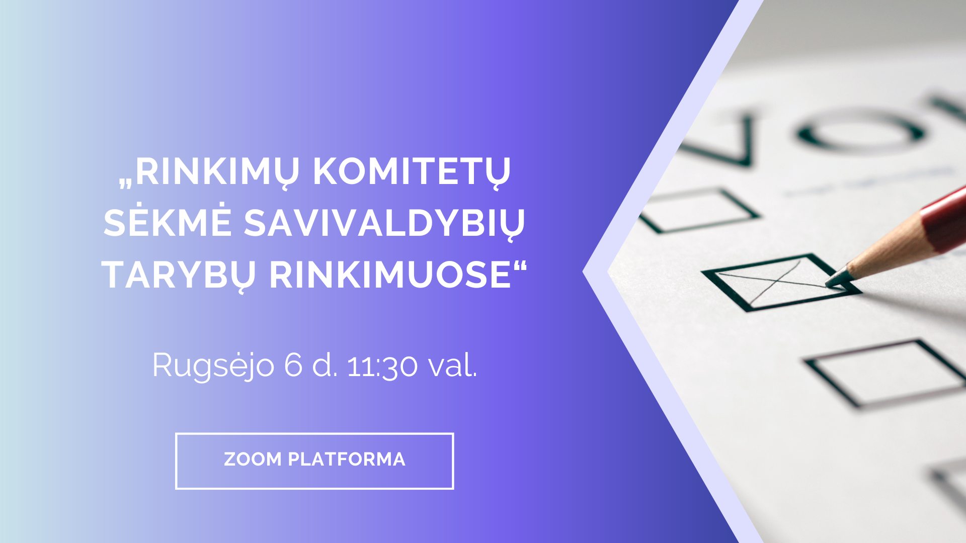 Diskusija „Rinkimų komitetų sėkmė savivaldybių tarybų rinkimuose“