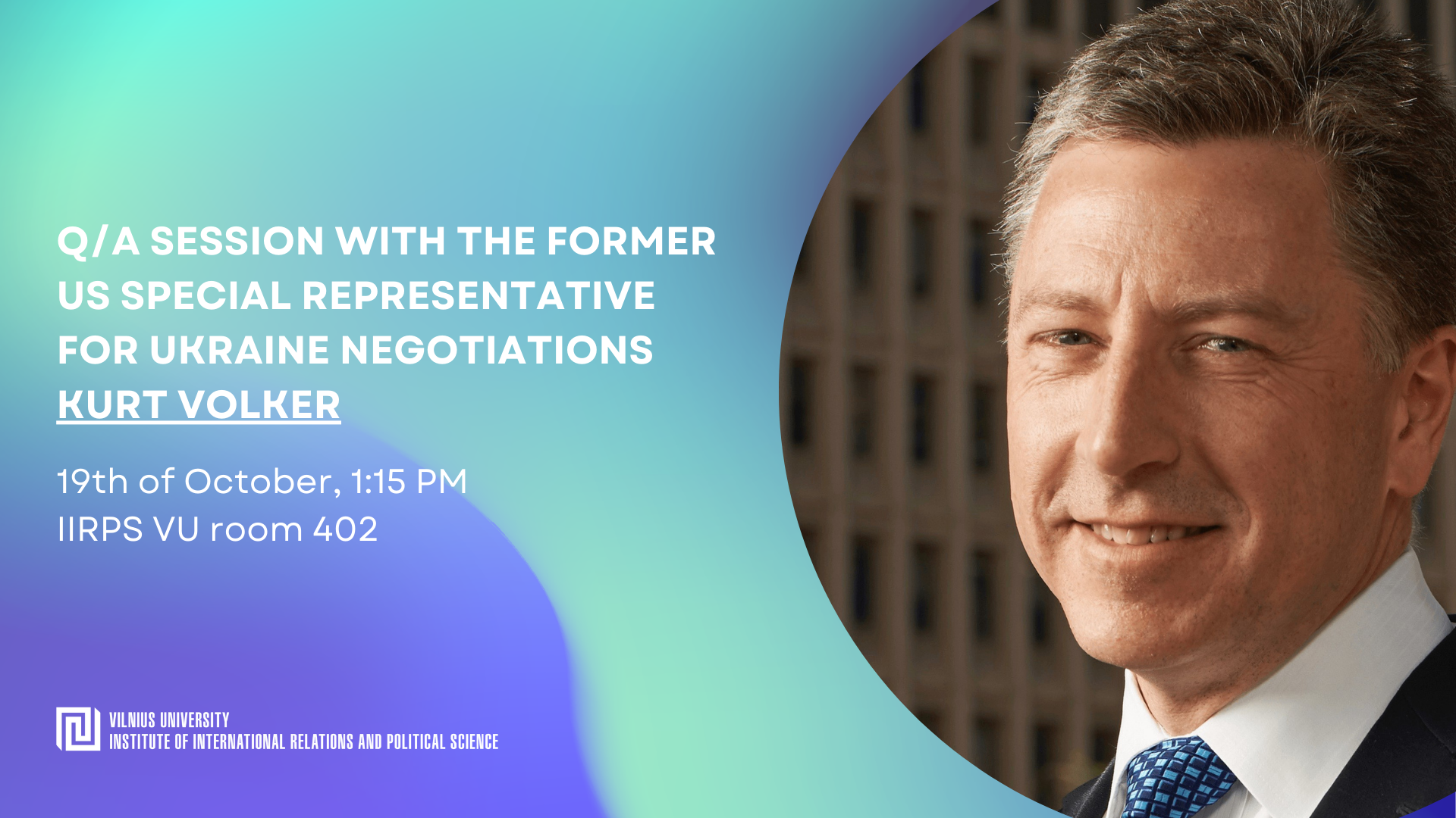 Q/A session with the former US Special Representative for Ukraine Negotiations Kurt Volker