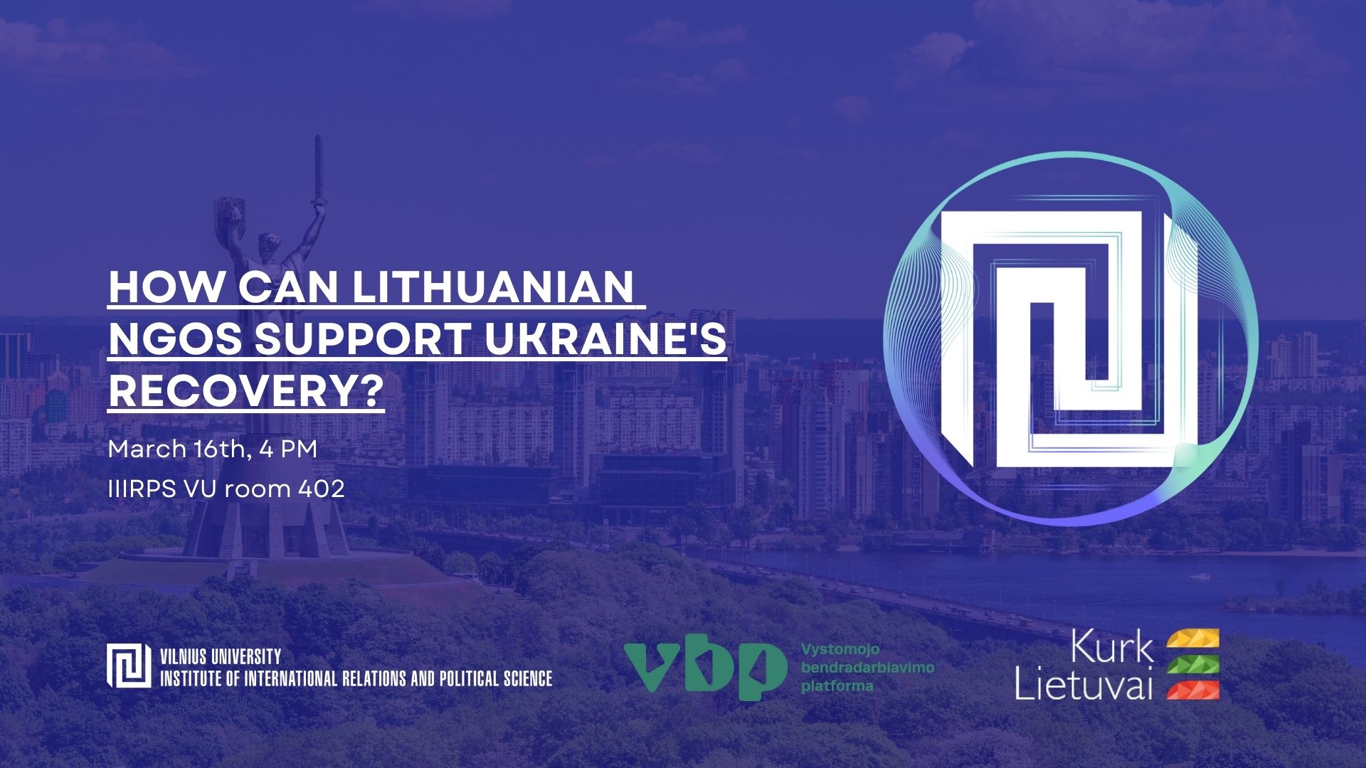 Diskusija „How can Lithuanian NGOs support Ukraine’s recovery?“