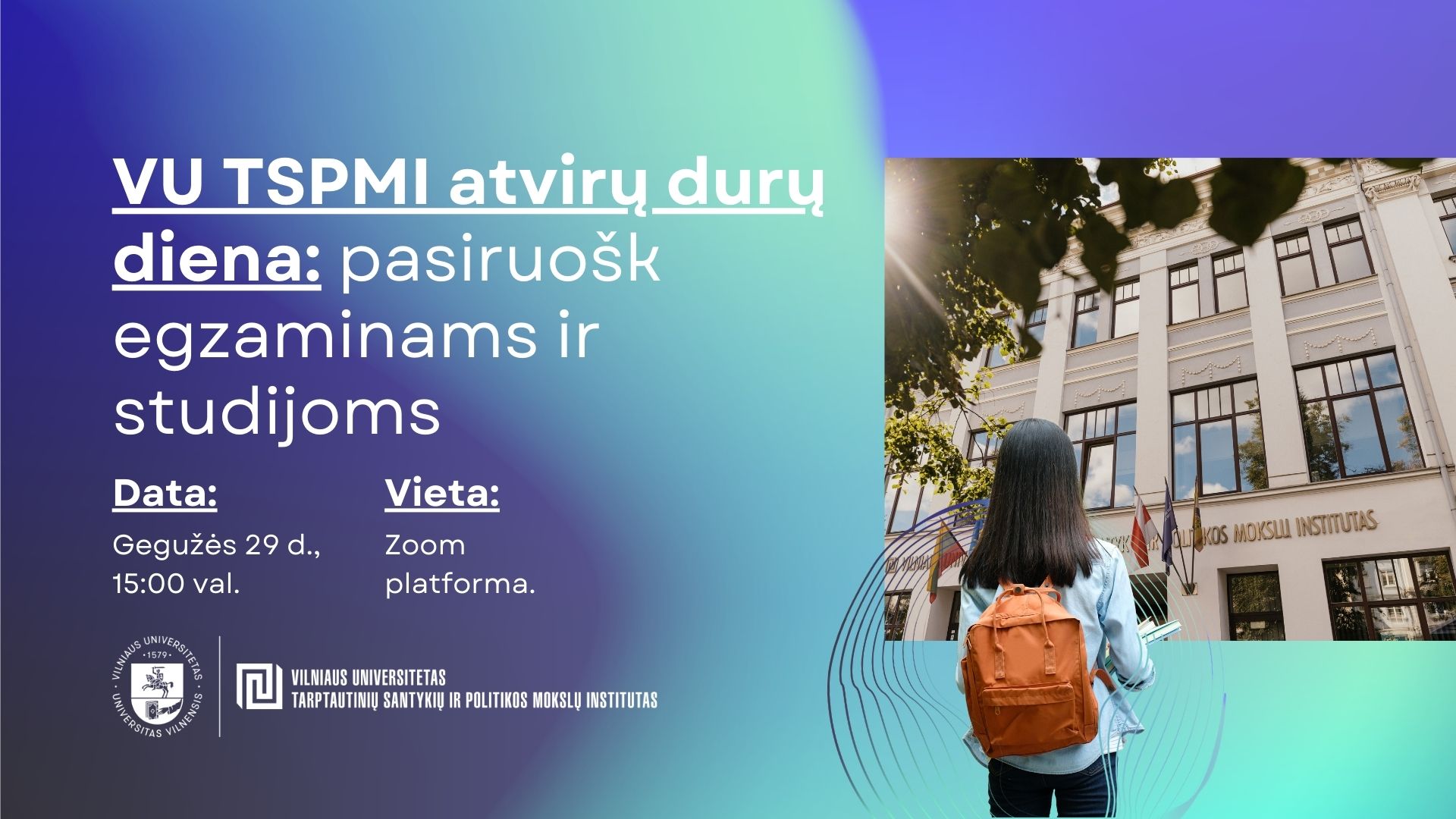 VU TSPMI atvirų durų diena: pasiruošk egzaminams ir studijoms