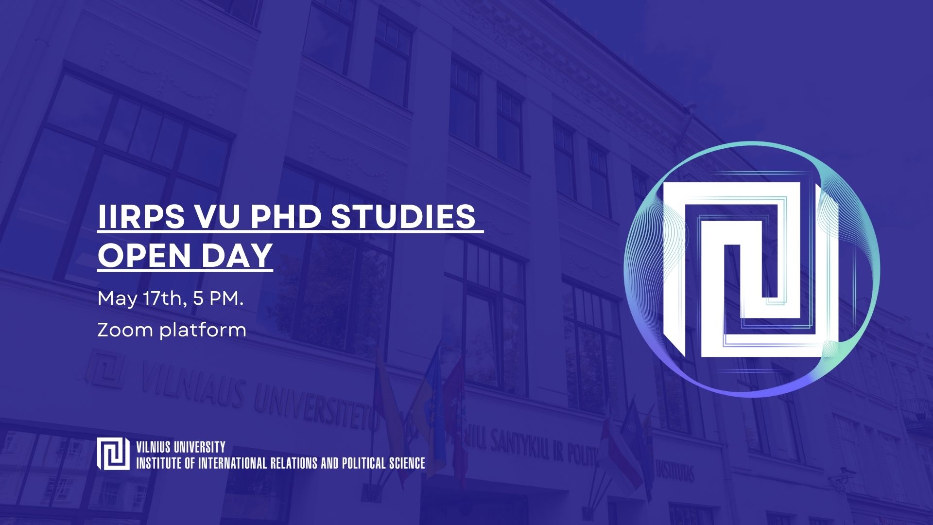 IIRPS VU PhD studies Open Day