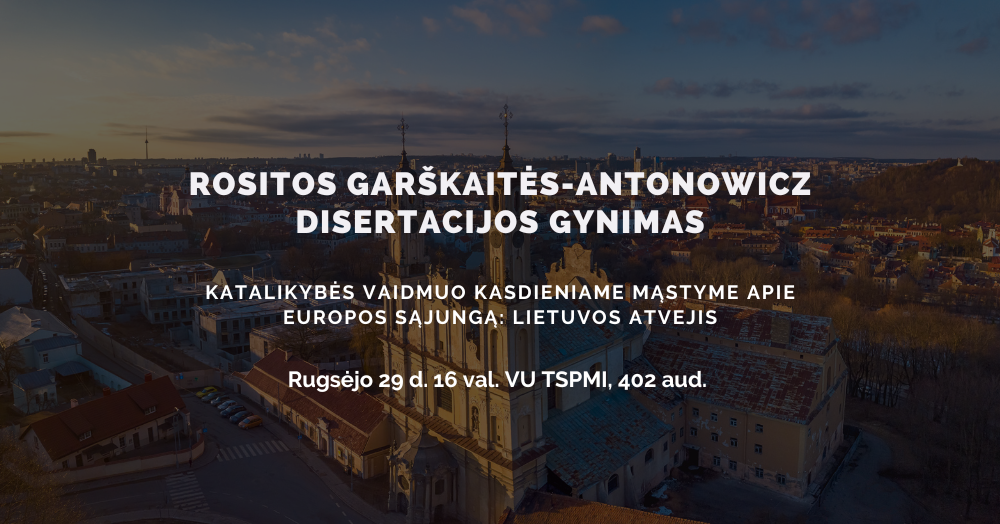 Rositos Garškaitės-Antonowicz disertacijos gynimas