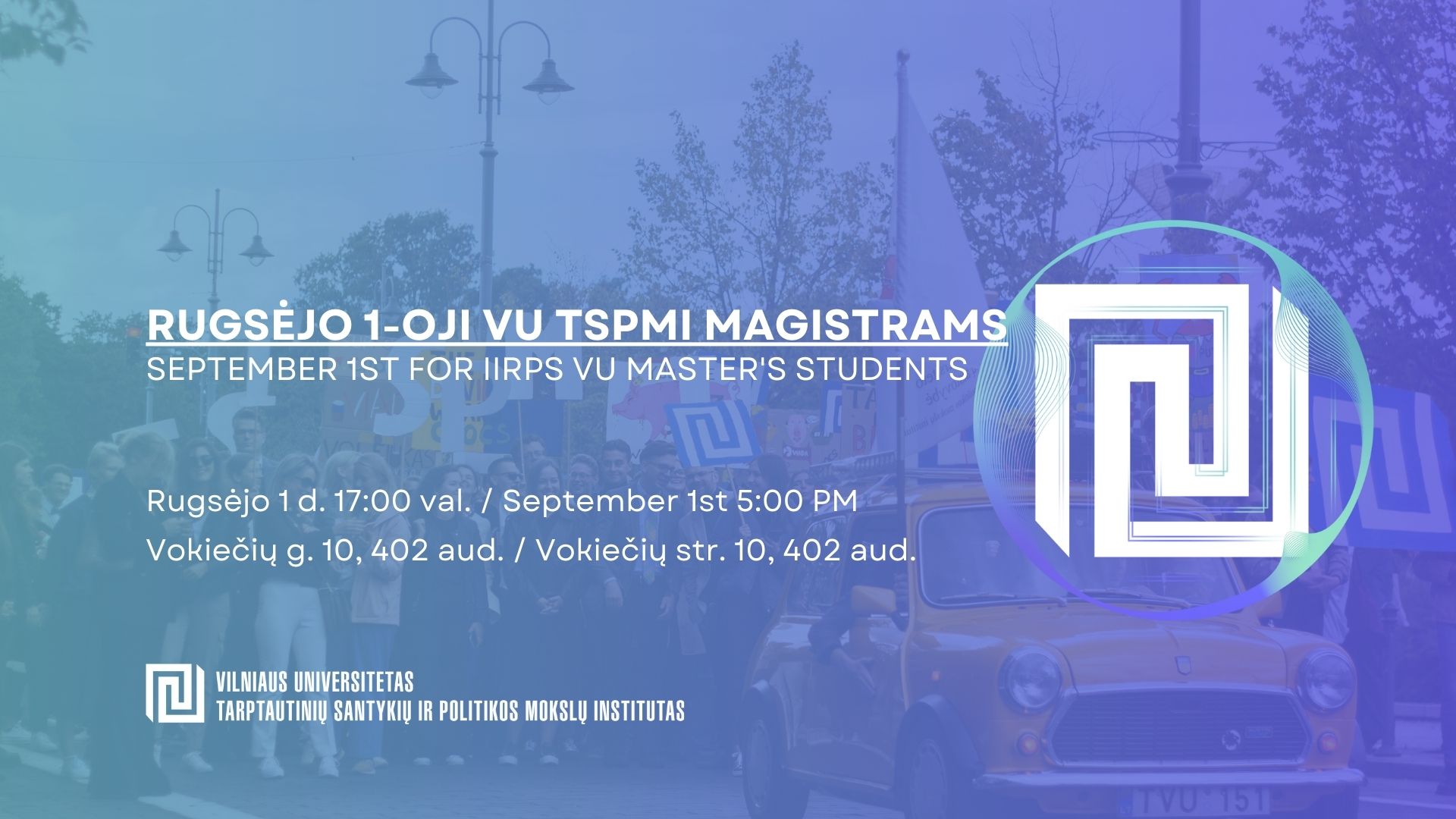 September 1st For IIRPS VU Master’s Students