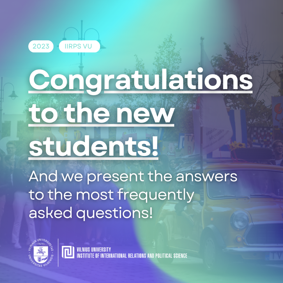 Congratulations on becoming an IIRPS VU student!