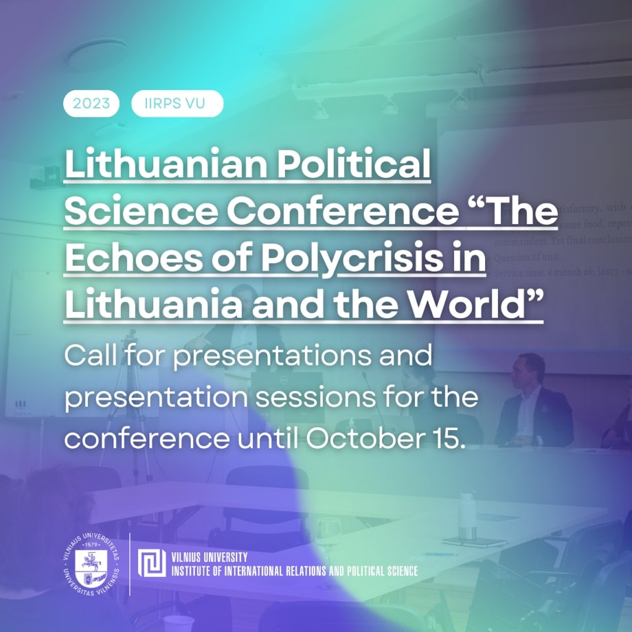 Call for papers: international conference and workshop “The Echoes of Polycrisis in Lithuania and the World”