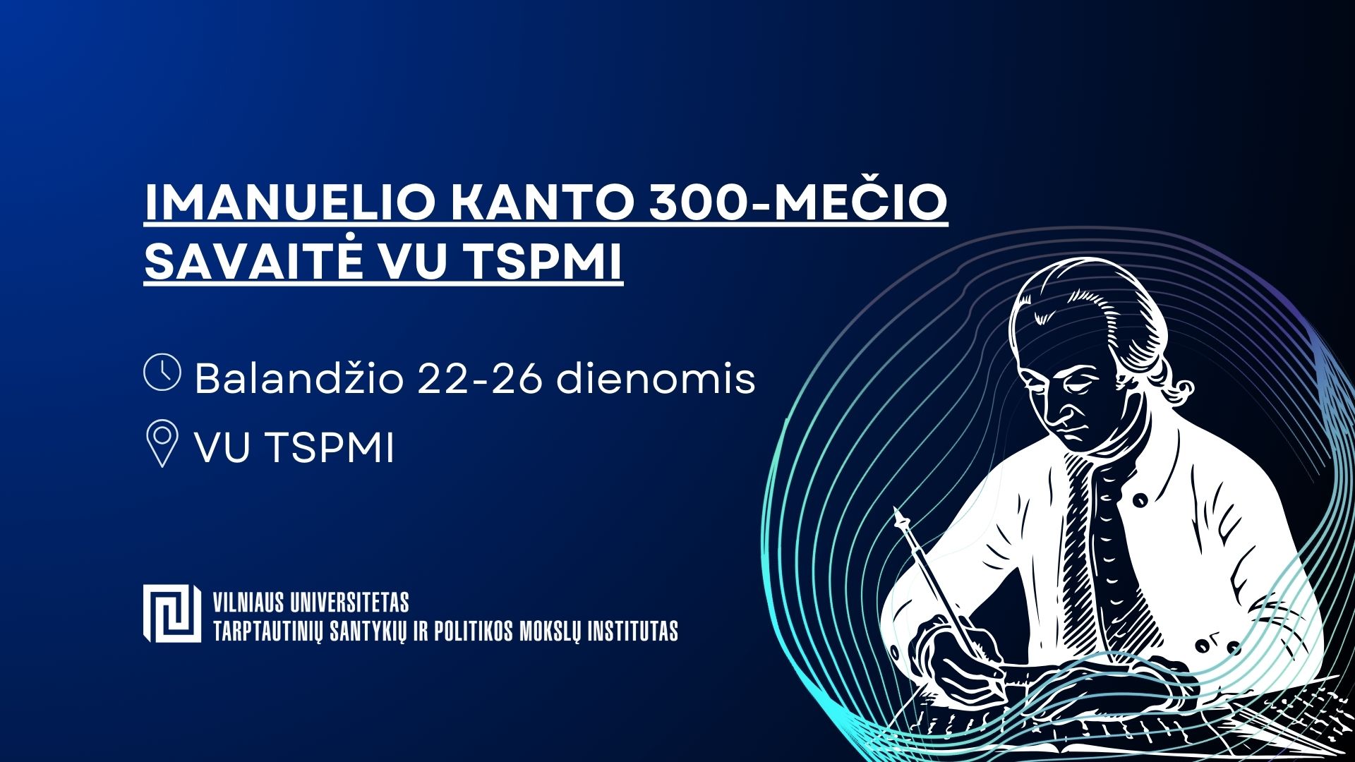 Imanuelio Kanto 300-mečio savaitė VU TSPMI